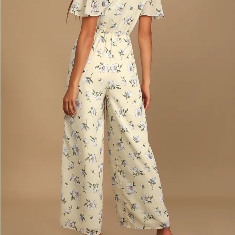 Lulus Ruffled Wide Leg Jumpsuit - Picture 2 of 3